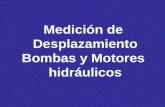 Medición de Desplazamiento Bombas y Motores hidráulicos.