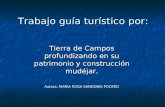 Trabajo guía turístico por: Tierra de Campos profundizando en su patrimonio y construcción mudéjar. Autora: MARIA ROSA SANDONIS POCERO.
