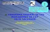LANZAMIENTO DEL SISTEMA NACIONAL DE ESTADISTICAS E INDICADORES DE CIENCIA, TECNOLOGIA E INNOVACION EN EL SALVADOR 88- PANORAMA GENERAL DE LOS INDICADORES.