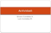 Stiven Cordoba A. Luis Cordoba M. Actividad:. Diferencia entre web 3.0 y 4.0: