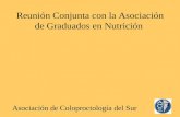 Reunión Conjunta con la Asociación de Graduados en Nutrición Asociación de Coloproctología del Sur.