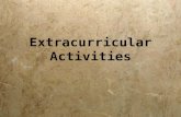 Extracurricular Activities. Las actividades extracurriculares.