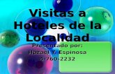 Visitas a Hoteles de la Localidad Presentado por: Hazael Y. Espinosa 4-760-2232 Presentado por: Hazael Y. Espinosa 4-760-2232.