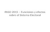PASO 2015 – Funciones y efectos sobre el Sistema Electoral.