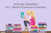 Artículo Científico M.C. Meliza Contreras González.