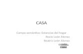 CASA Campo semántico: Estancias del hogar Rocio León Alonso Beatriz León Alonso.