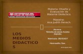 Alumna: Teresita de Jesús Acosta Zepeda. Matricula: 28251627 Hermosillo, Son. 26 de Agosto 2011. LOS MEDIOS DIDACTICOS.