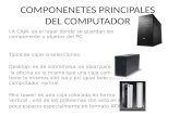 COMPONENETES PRINCIPALES DEL COMPUTADOR LA CAJA: es el lugar donde se guardan los componente u objetos del PC Tipos de cajas o selecciones: Desktop: es.