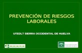 PREVENCIÓN DE RIESGOS LABORALES UTEDLT SIERRA OCCIDENTAL DE HUELVA.
