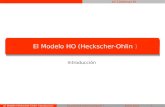 Ali Cárdenas M Economía Internacional I El Modelo HO (Heckscher-Ohlin ) Introducción Enero 2015El Modelo Heckscher-Ohlin- Introducción1.