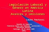 Legislación Laboral y Género en América Latina Avances y omisiones Laura Pautassi Reunión de Expertos Políticas hacia las familias, protección e inclusión.