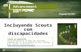 Advancement Education BSA Incluyendo Scouts con discapacidades Fecha de expiración: Esta presentación no debe ser utilizada después del 31 de diciembre.