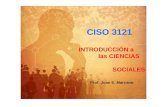 CISO 3121 INTRODUCCIÓN a las CIENCIAS SOCIALES Prof. Juan E. Marcano.