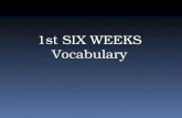 1st SIX WEEKS Vocabulary. añadir asar abrir cerrar