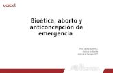 Bioética, aborto y anticoncepción de emergencia Prof. Pamela Pedreros S. Instituto de Bioética Instituto de Teología-UCSC