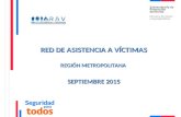 RED DE ASISTENCIA A VÍCTIMAS REGIÓN METROPOLITANA SEPTIEMBRE 2015.