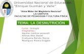 Universidad Nacional de Educación “Enrique Guzmán y Valle” Curso : biología Integrantes :  Aguilar medina yenavett  Arenas Blas Daniel  Ccahuana Román.