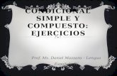 CONDICIONAL SIMPLE Y COMPUESTO: EJERCICIOS Prof. Ms. Daniel Mazzaro – Lengua Española IV.