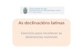 As declinacións latinas