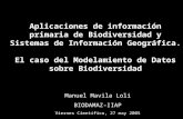 Manuel Mavila Loli BIODAMAZ-IIAP Viernes Científico, 27 may 2005