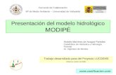 Presentación del modelo hidrológico MODIPÉ