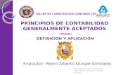 PRINCIPIOS DE CONTABILIDAD GENERALMENTE ACEPTADOS
