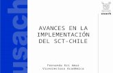AVANCES EN LA IMPLEMENTACIÓN DEL SCT-CHILE Fernanda Kri Amar Vicerrectora Académica