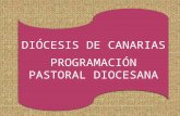 DIÓCESIS DE CANARIAS PROGRAMACIÓN PASTORAL DIOCESANA