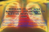 REVISIÓN DE LOS 1744 MARCAPASOS IMPLANTADOS EN NUESTRO HOSPITAL 2000-2009 .
