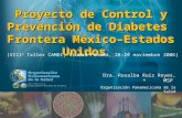 Proyecto de Control y Prevención de Diabetes  Frontera México–Estados Unidos
