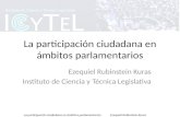 La participación ciudadana en ámbitos parlamentarios