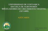 UNIVERSIDAD DE COSTA RICA ESCUELA DE AGRONOMÍA REGULADORES DE CRECIMIENTO VEGETAL (AF-5408)