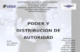 PODER Y DISTRIBUCIÓN DE AUTORIDAD