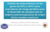 Alumno: Leticia Cortés Espinosa Tutor: Dra. Ileana Patricia Canto  Cetina