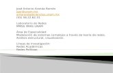 José Antonio Aranda Román jaar@unam.mx antaranda@ciencias.unam.mx (55) 56.22.62.31