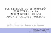 LOS SISTEMAS DE INFORMACIÓN TERRITORIAL Y LA MODERNIZACIÓN DE LAS ADMINISTRACIONES PÚBLICAS