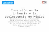 Inversión en la infancia y la adolescencia en México