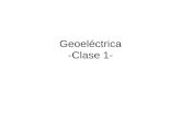Geoeléctrica -Clase 1-