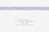 Microbiología II 6o. Ciclo de Veterinaria FMVZ-USAC Dra. Virginia de Corzo