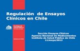 Regulación  de Ensayos Clínicos en Chile
