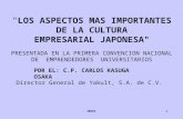 " LOS ASPECTOS MAS IMPORTANTES DE LA CULTURA EMPRESARIAL JAPONESA"