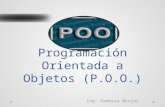 Programación Orientada a Objetos (P.O.O.)