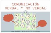 COMUNICACIÓN VERBAL Y NO VERBAL