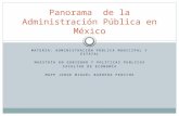 Panorama  de la  Administración Pública en México