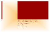 Mi  proyecto , mi  progreso ….