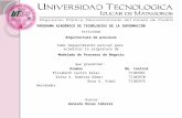 PROGRAMA ACADÉMICO DE TECNOLOGÍAS DE LA INFORMACIÓN Actividad Arquitectura de procesos