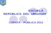 ESCUELA     REPÚBLICA  DEL  URUGUAY
