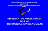 CENTRO NACIONAL DE  TOXICOLOGIA  (CENATOX) UNIDAD DE ANALISIS Y TENDENCIAS EN SALUD (UATS)