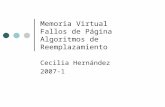 Memoria Virtual Fallos de Página Algoritmos de Reemplazamiento