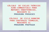 CÁLCULO  DE CICLOS TEÓRICOS  AIRE-COMBUSTIBLE PARA  MOTORES ENDOTÉRMICOS,  MEDIANTE EL